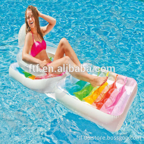 2016 New Most Popular Colorful Air Mattress Water Inflatable Floating Row